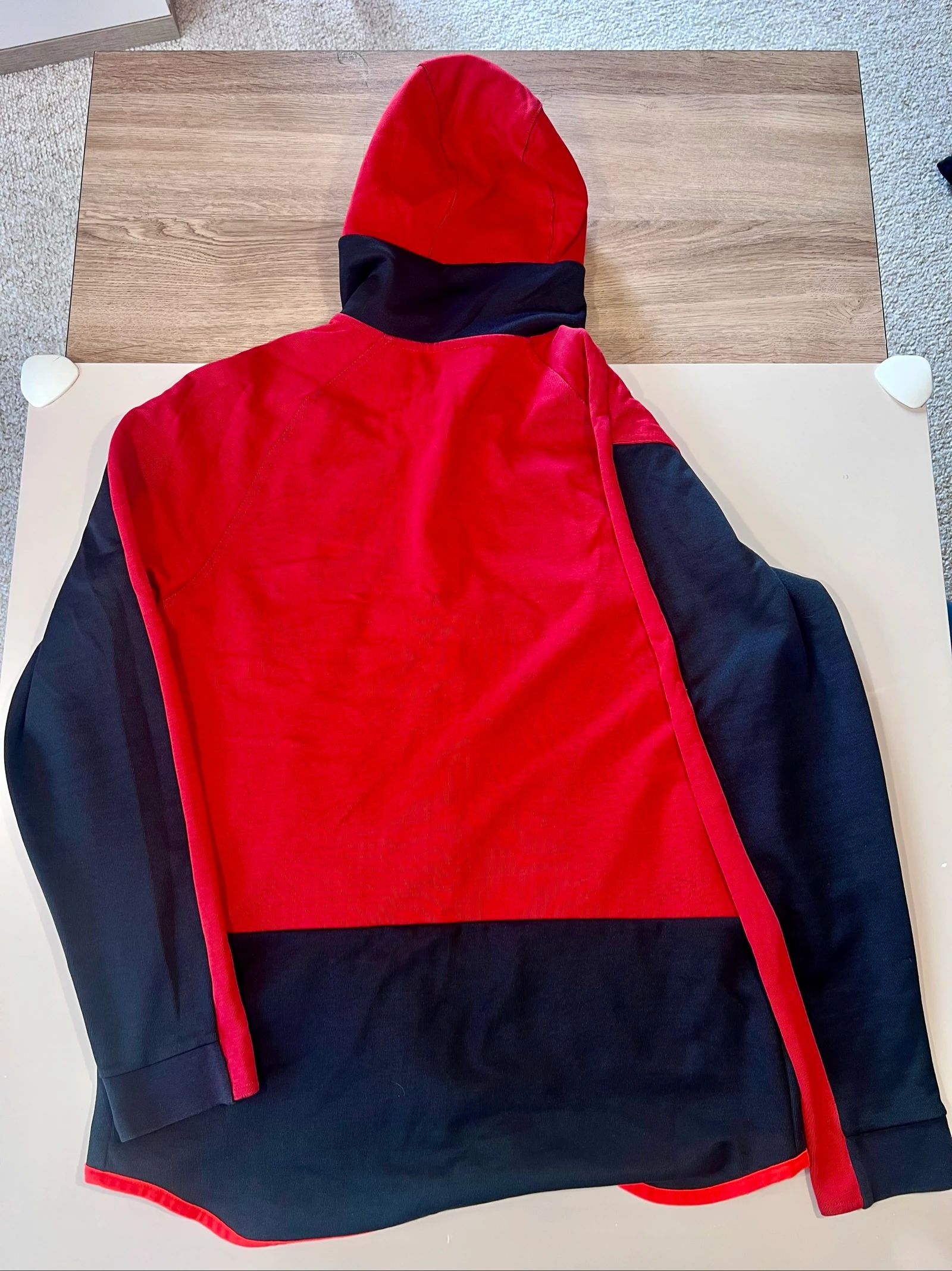 Moletom com capuz e zíper Nike Tech Fleece / Windrunner vermelho e preto - Tamanho G – photo 2